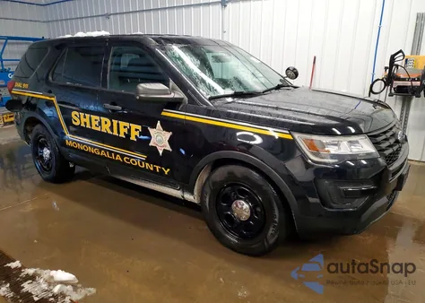 2018 Ford Explorer Police Interceptor из США, поврежденный, VIN 1FM5K8AR7JGA71180